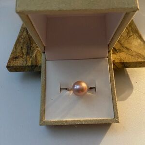 Honora 11mm Pink Ming Pearl 14K Rose Gold Over Sterling Setting